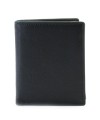 Black-green men's leather wallet with an internal snap closure 514-8140-60/58