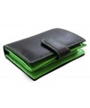 Black and green leather wallet with a pinch 511-8313-60/51