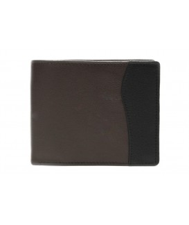 Brown-black men's leather wallet 513-17261A-47/60