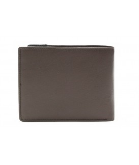 Brown-black men's leather wallet 513-17261A-47/60